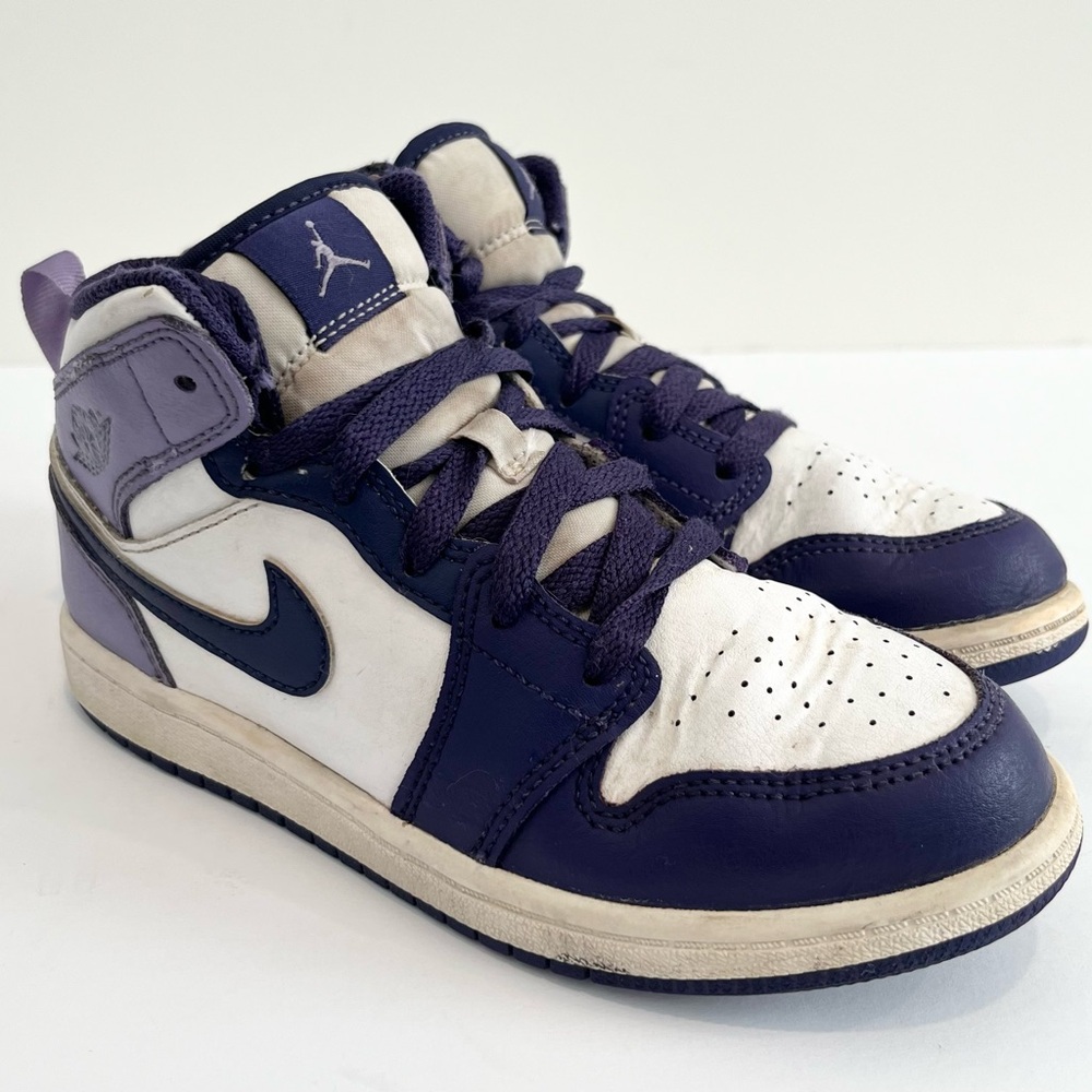 Nike Air Jordan 1 Mid GS 2Y Sky J Purple Sneakers Boys Girls